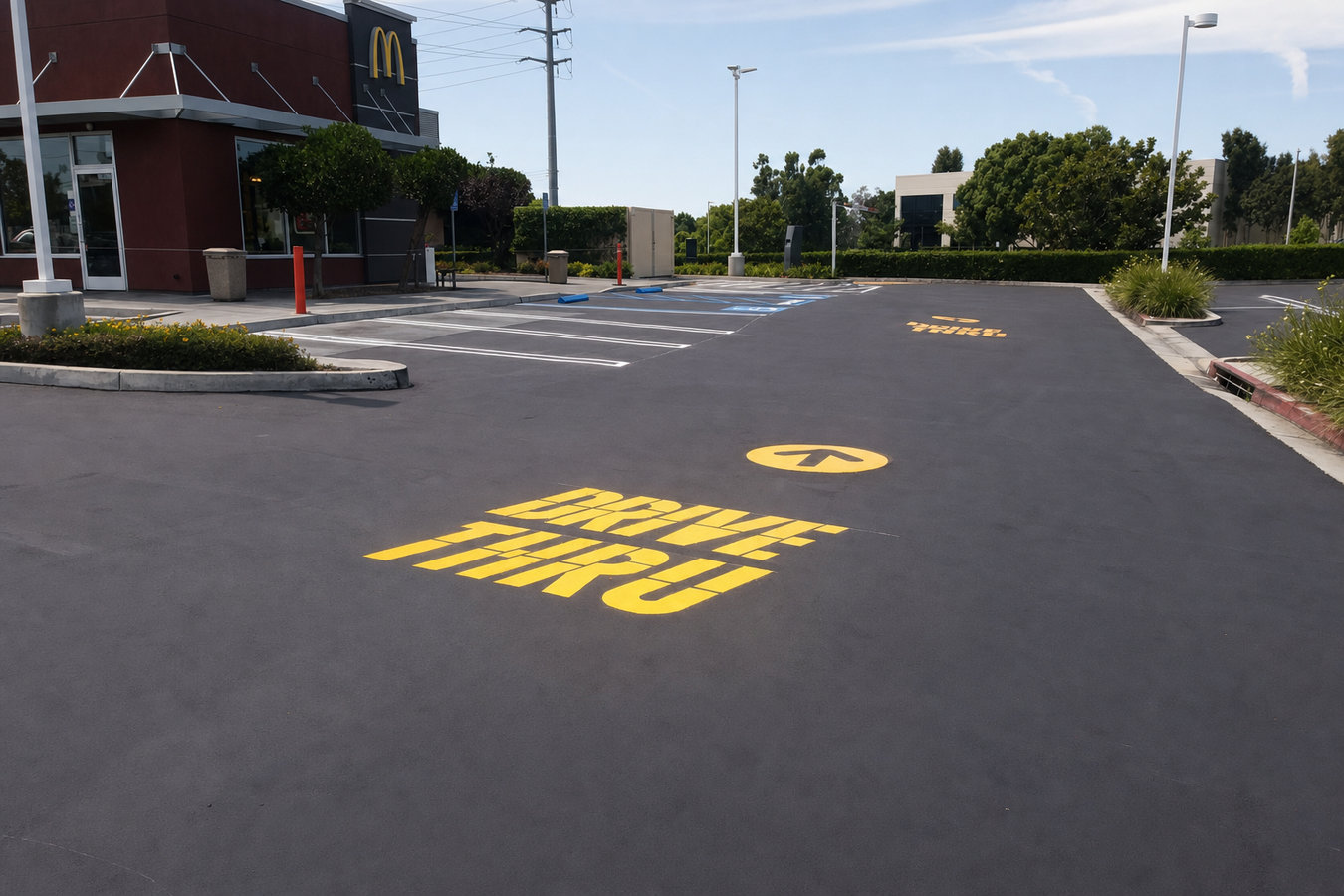 Parking lot maintenance