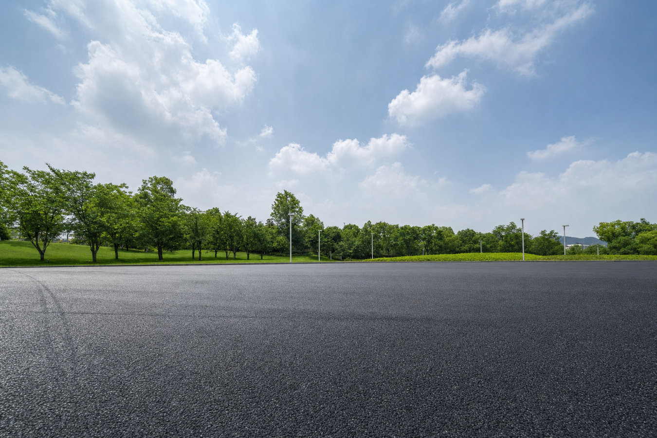 Parking lot paving